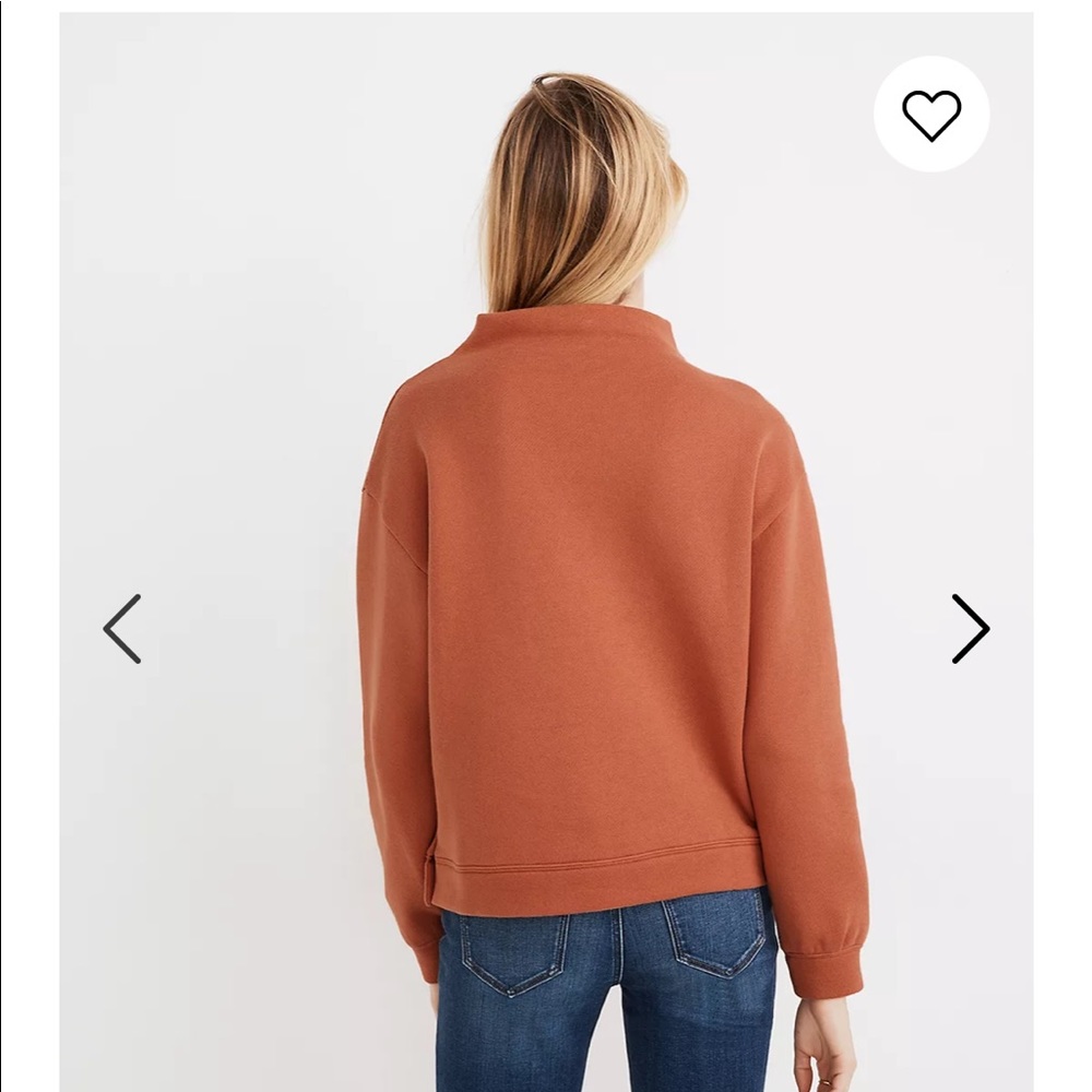 Madewell Betterterry Mockneck Sweatshirt NWOT